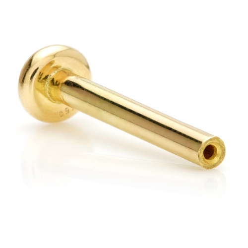 TL - 18ct Yellow Gold Threadless Labret Base