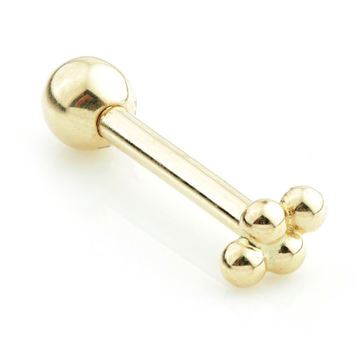 TL - Gold 4 Dot Cartilage Bar