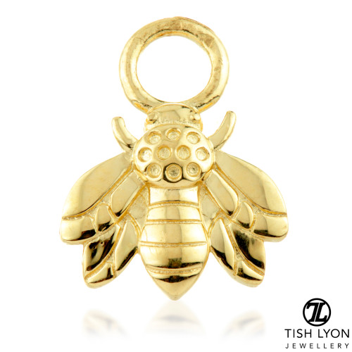 TL - Gold Bee Charm for Hinge Segment Ring