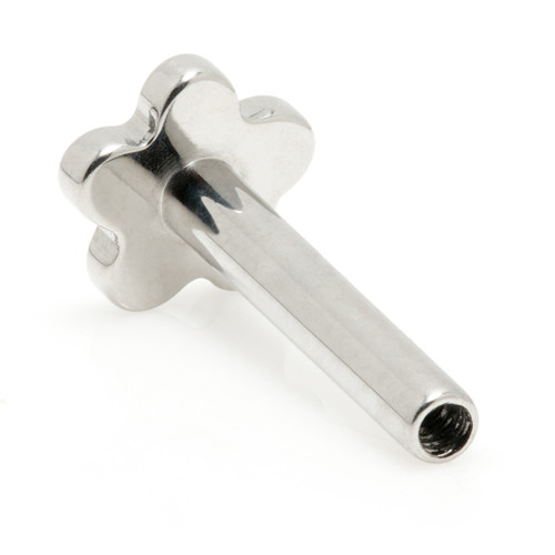 TL - Ti Internal Labret Stem with Flower Base