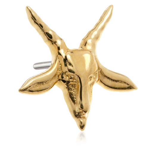 TL Baphomet - 14ct Gold Threadless Attachment