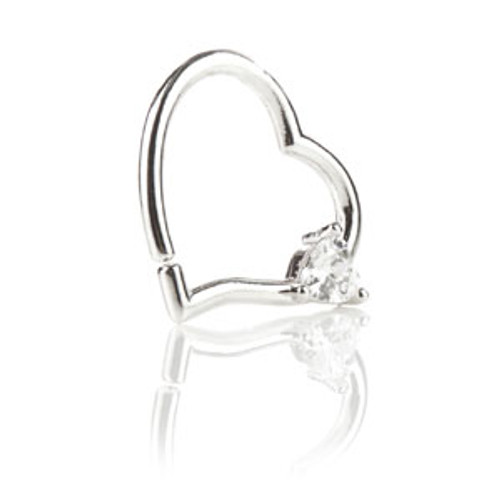 TL- Gold Heart Gem Heart Ring