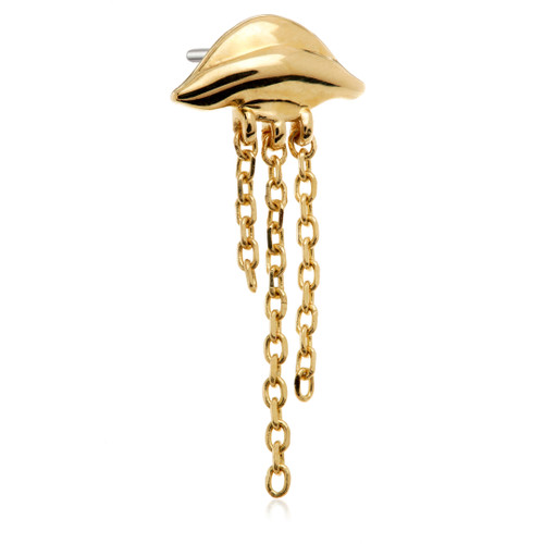 TL Stinger - 14ct Gold Threadless Attachment