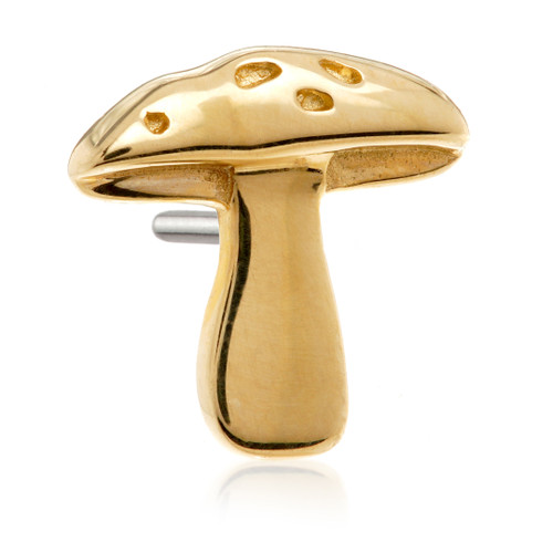 TL Toadstool - 14ct Gold Threadless Attachment