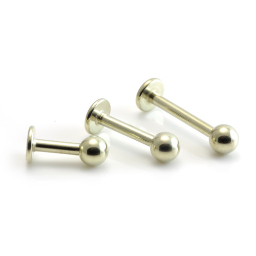 Zircon Gold Steel Labret 1.6mm