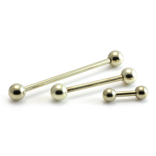 Zircon Gold Steel Barbell