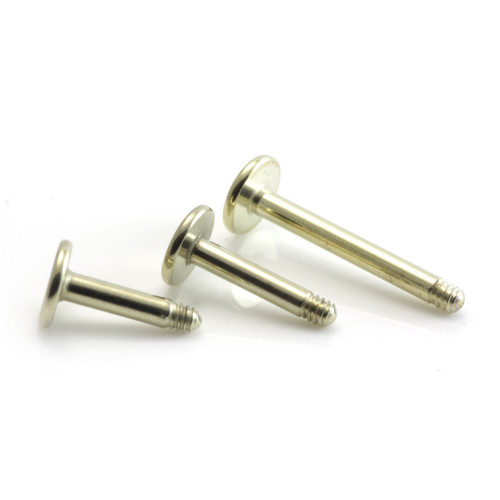 Zircon Gold Steel Labret Stem