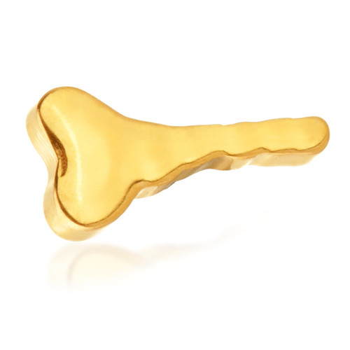 Zircon Gold Ti Internal Heart Key Disk Attachment