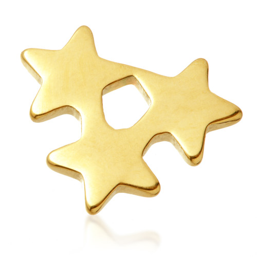 Zircon Gold Ti Internal Triple Star Disk Attachment