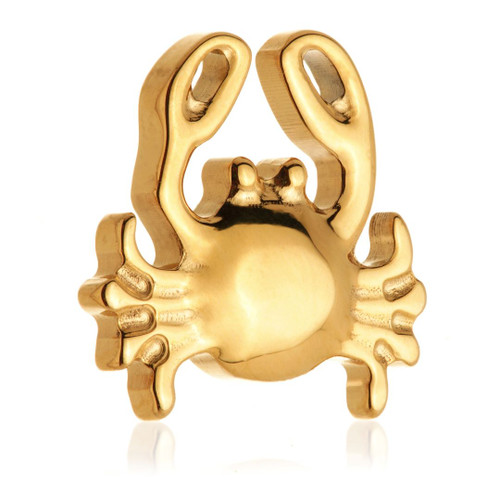 Zircon Gold Ti Threadless Crab Attachment