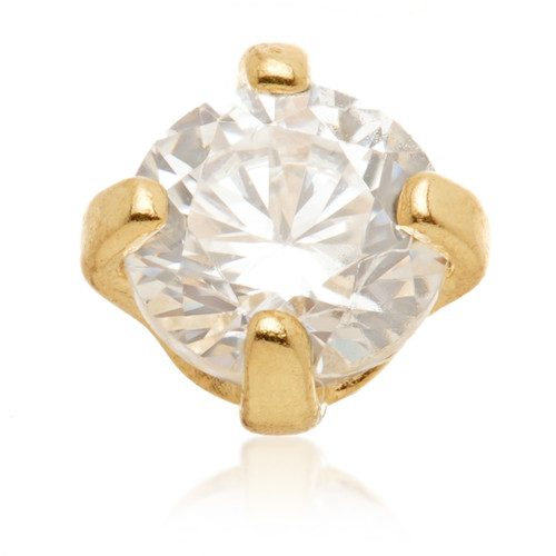 TL - 14ct Internal Gold Prong Set Gem Attachment