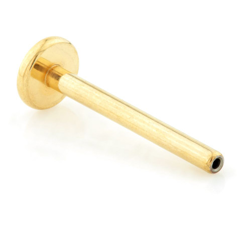 Zircon Gold Ti Threadless Micro Labret Stem (1mm)