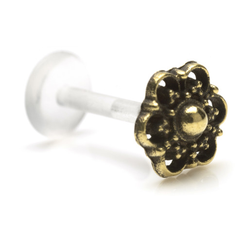 1x Brass & Plastic Labret