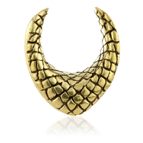 1x Brass Snakeskin Saddle Plug 1x Brass Snakeskin Saddle Plug