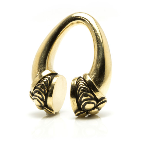 1x Hanging Brass Ear Weight - BRWEIGHT31