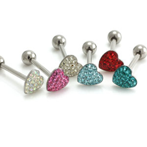 SALE Gem Heart Tongue Bar SALE Gem Heart Tongue Bar