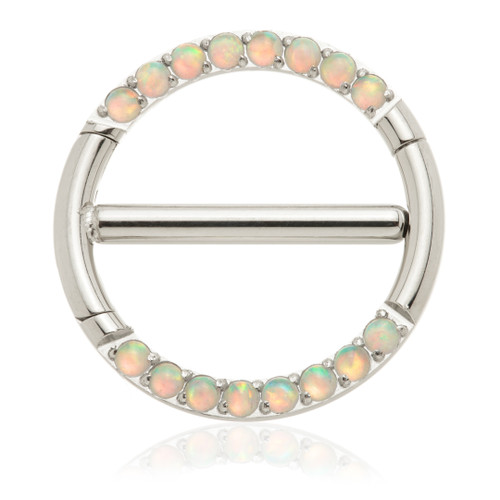Steel Opal Double Nipple Clicker