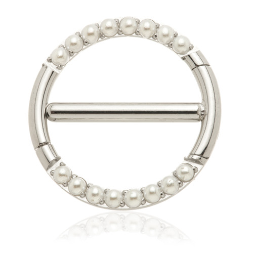 Steel Pearl Double Nipple Clicker