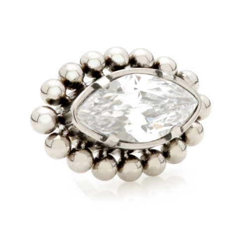 Ti Threadless Millegrained Marquise Attachment