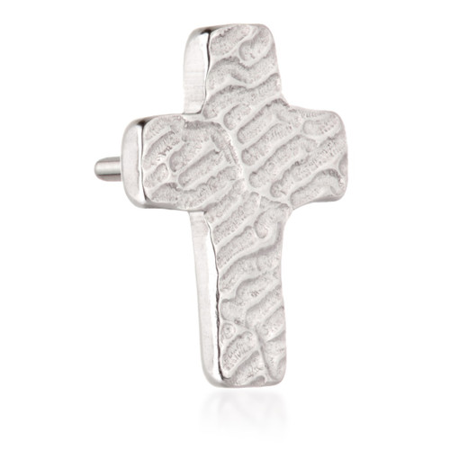Ti Threadless Rippled Cross Attachment Ti Threadless Rippled Cross Attachment