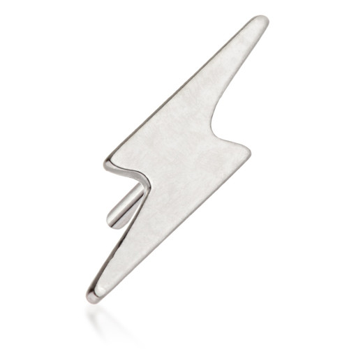TL - 14ct Threadless Gold Lightning Bolt Pin Attachment