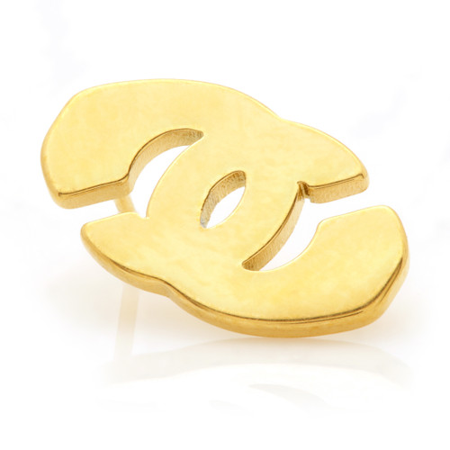 Zircon Gold Ti Threadless Links Disk Attachment Zircon Gold Ti Threadless Links Disk Attachment
