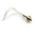 18ct Gold Bioplast Cone Nose Stud