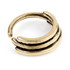 1x Banded Brass Open Ring