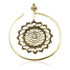 1x Brass Ear Weight Circular Mandala