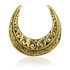1x Brass Filigree Saddle Plug - BRSAD15