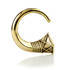 1x Brass Square End Prong