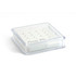 20x Silver Crystal Gems - L Shaped - in Box
