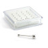 20x Silver Straight Ball Back - in Box
