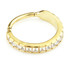 24K Gold Steel Hinged Jewelled Conch Ring - GDCONCH4-12