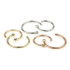 9ct Gold Open Nose Ring - 1mm