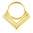 Art Deco Lines Silver Open Ring
