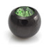 Black Steel Gem Ball -1.2mm-2.5mm-Amethyst