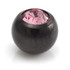 Black Steel Gem Ball -1.2mm-3mm-Rose