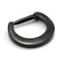 Black Steel Septum Ring