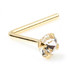 Boxed 9ct Yellow Jewelled 1.5 & 2mm Nose Studs - L Back