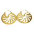 Brass Circular Hoop Earrings (Pair)