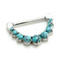 Cast Steel Turquoise Gems Nipple Clicker