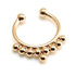 Fake Rose Gold Steel Multi Dot Septum Ring