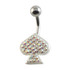 Gem Spade Belly Bar