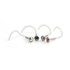 Jewelled Ball Bioplast Nose Stud - Clear Bioplast-0.8-AB