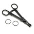 Sterilised Piercing Clamps ECO OTR Open Triangle loose including rubber