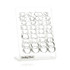 Plain Silver Hoops on Plastic Display Board - 36 Pairs