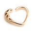 Rose Gold Steel Cast Heart Ring