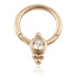 Rose Gold Steel Couture Gem Cluster Hinge Segment Ring