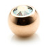 Rose Gold Steel Gem Ball